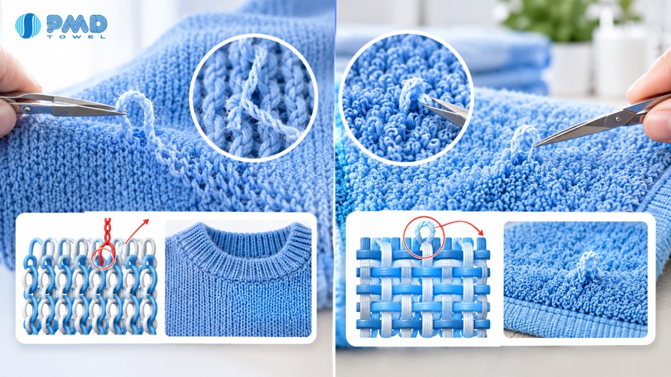 Sự khác biệt giữa vải dệt thoi (Woven) và vải dệt kim (Knitted)