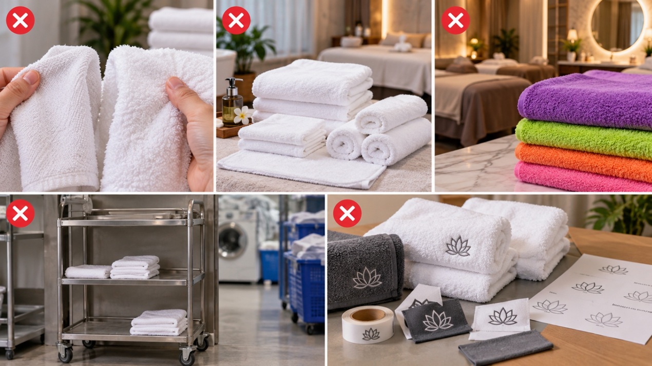 Những lỗi thường gặp khi đặt khăn spa số lượng lớn